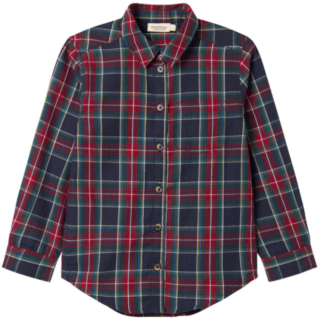 MarMar Check Pilot Navy Check Tommy Skjorte