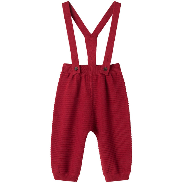 MarMar Cotton Rayon Knit Solid Hibiscus Red Perrin Bukser