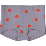 Name It Lavender Gray Nmftights 3P Lavender Hearts Noos