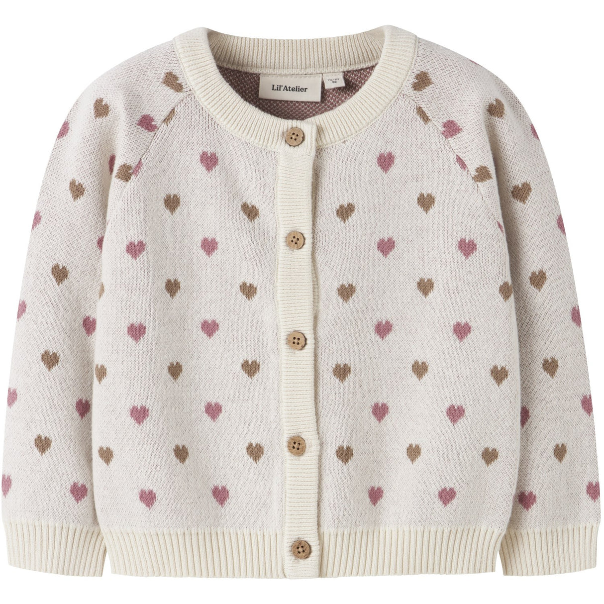 Lil'Atelier Turtledove Sepia Tint Nmfsaran Ls Strik Card Heart Lil