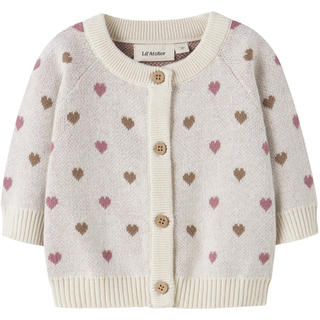 Lil'Atelier Turtledove Sepia Tint Nbfsaran Ls Strik Card Heart Lil