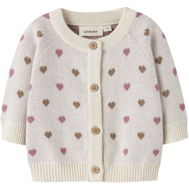 Lil'Atelier Turtledove Sepia Tint Nbfsaran Ls Strik Card Heart Lil