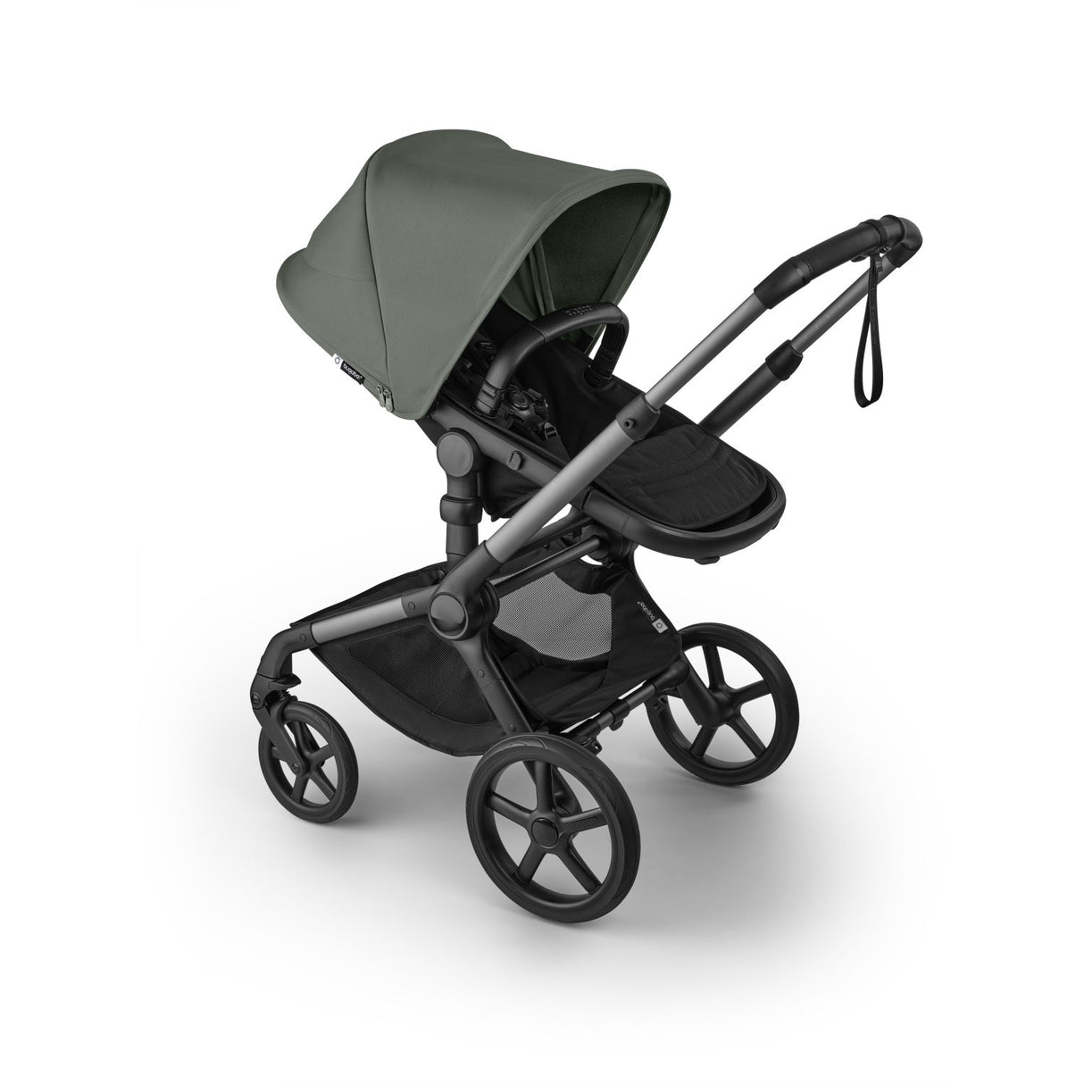 Bugaboo Fox 5 Renew Sun Canopy Black/Forest Green-Forest Green