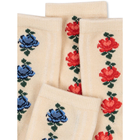 Konges Sløjd Rose Mix 2 Pak Fine Jaquard Strømper