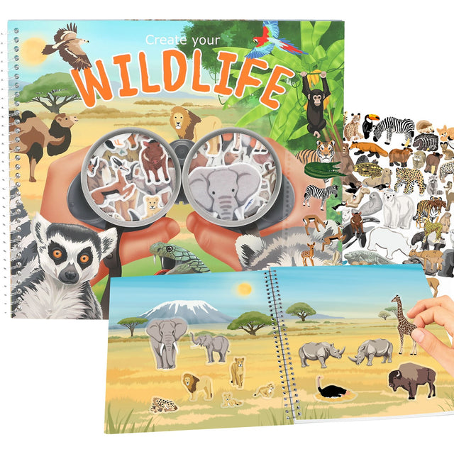 TRENDS by Depesche Create Your Wild Life Med Flock Stickers