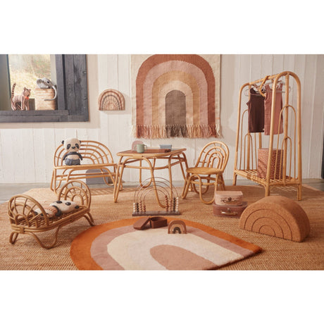 OYOY Nature Cork Skammel Rainbow