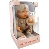 Happy Friend Elsa Dukke 38 cm med Legetøj Brun Dragt