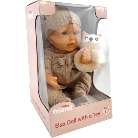 Happy Friend Elsa Dukke 38 cm med Legetøj Brun Dragt