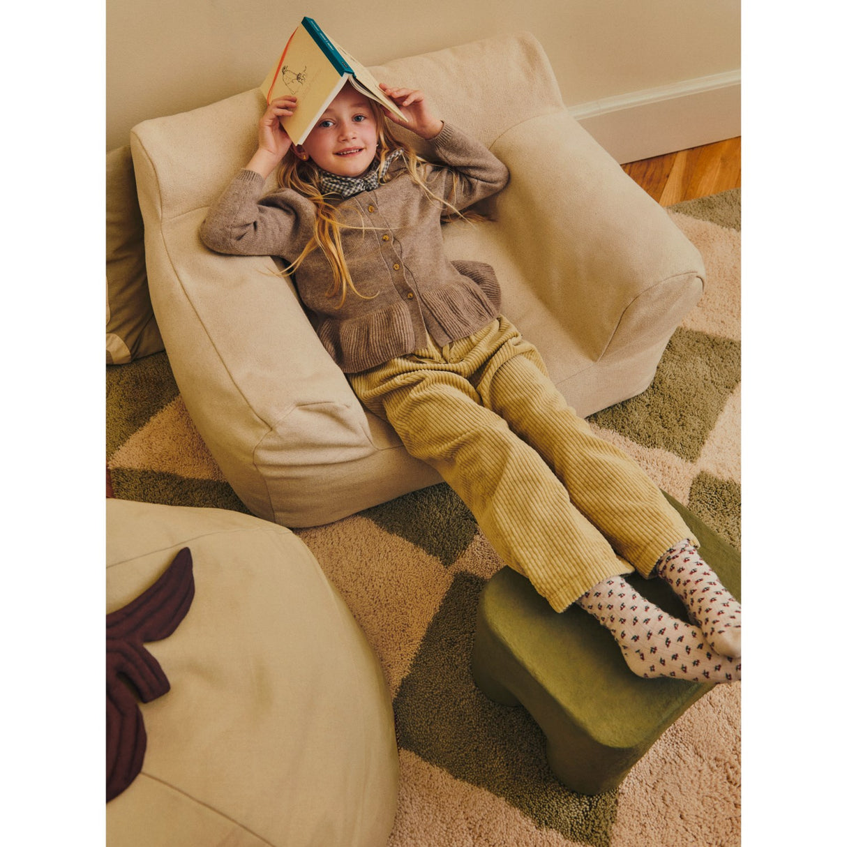 Ferm Living Elm Green Pear Sækkestol