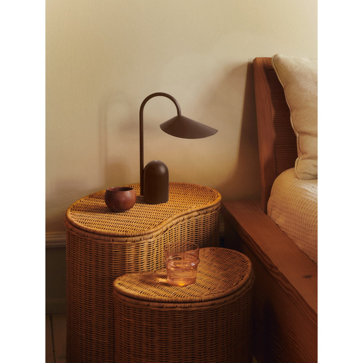 Ferm Living Natural Willora Flettet Opbevaring 2-Pak