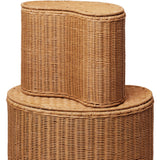 Ferm Living Natural Willora Flettet Opbevaring 2-Pak