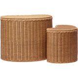 Ferm Living Natural Willora Flettet Opbevaring 2-Pak