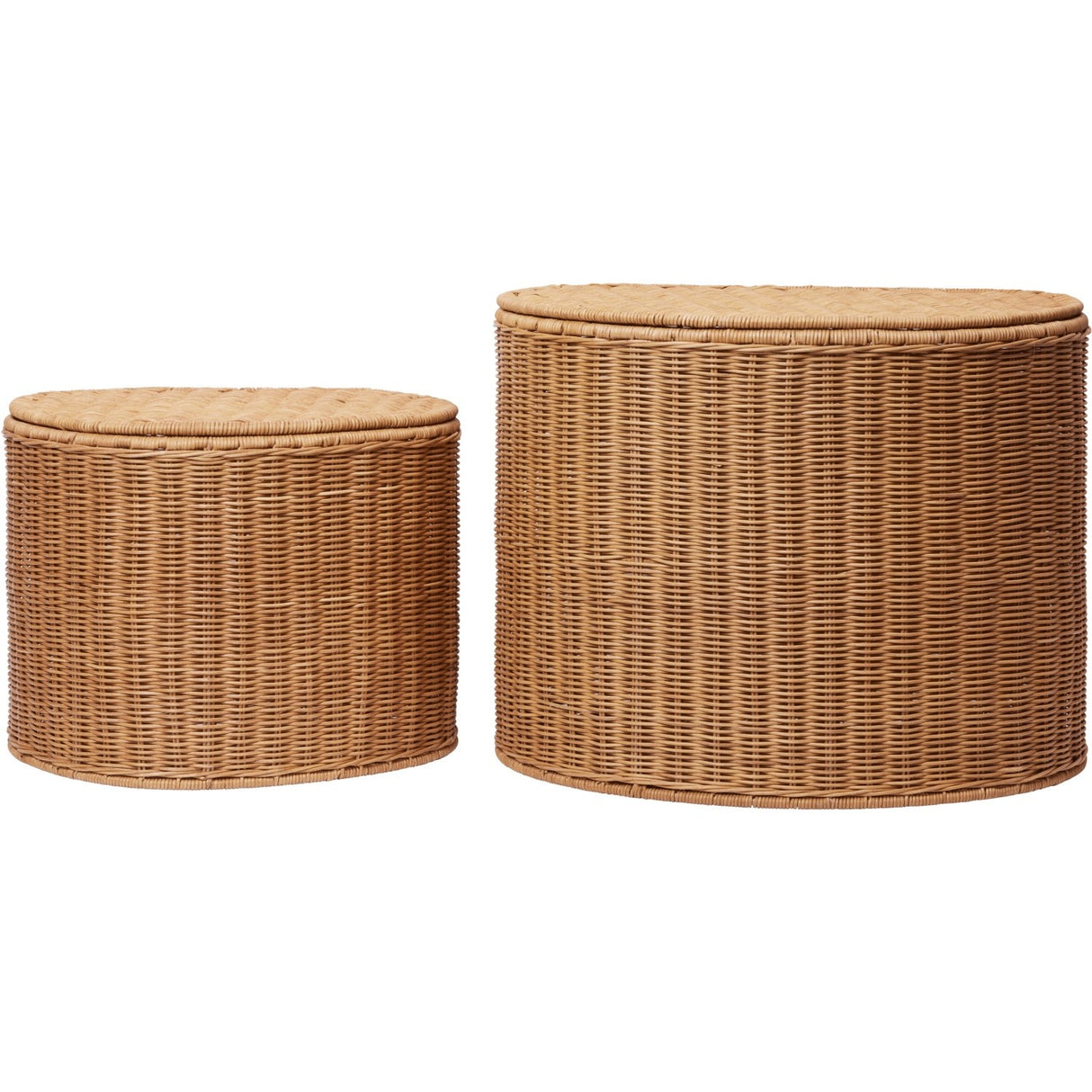 Ferm Living Natural Willora Flettet Opbevaring 2-Pak