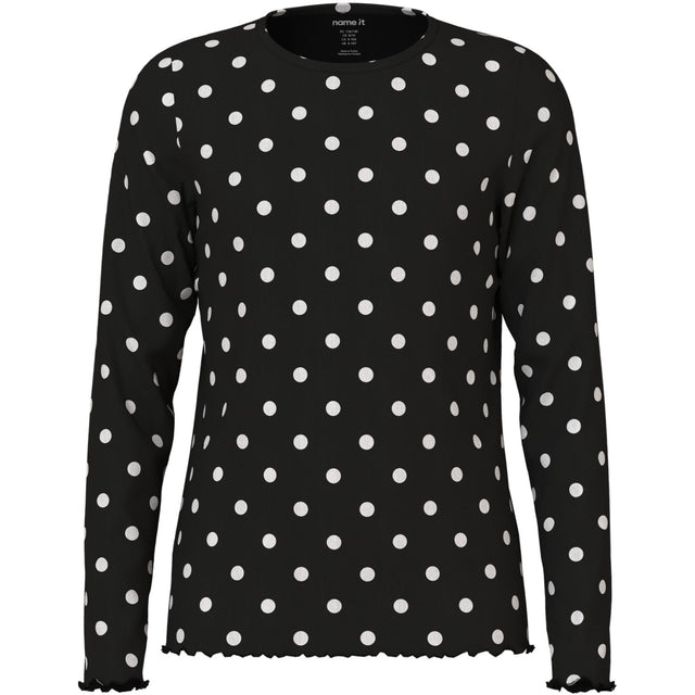 Name It Black Nkfsallie Ls Top