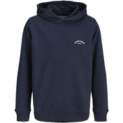 Jack & Jones Junior Navy Blazer Jjcollege Logo Sweat Hætte Jnr