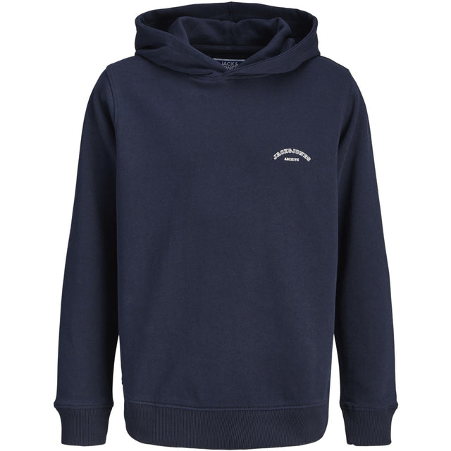 Jack & Jones Junior Navy Blazer Jjcollege Logo Sweat Hætte Jnr
