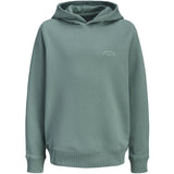 Jack & Jones Junior Mineral Blue Jjcollege Logo Sweat Hætte Jnr
