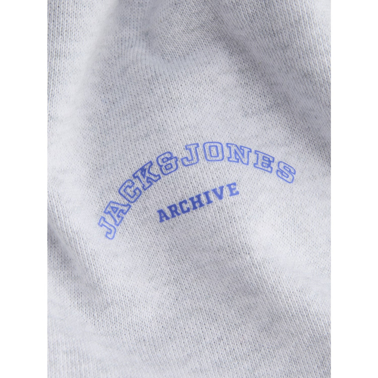 Jack & Jones Junior White Melange Jjcollege Logo Sweat Hætte Jnr