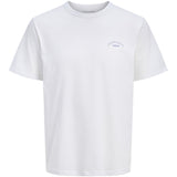 Jack & Jones Junior Bright White Jjcollege Logo Tee Ss Crew Neck Jnr