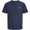 Jack & Jones Junior Navy Blazer Jjcollege Logo Tee Ss Crew Neck Jnr