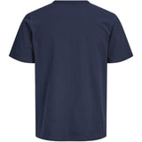 Jack & Jones Junior Navy Blazer Jjcollege Logo Tee Ss Crew Neck Jnr