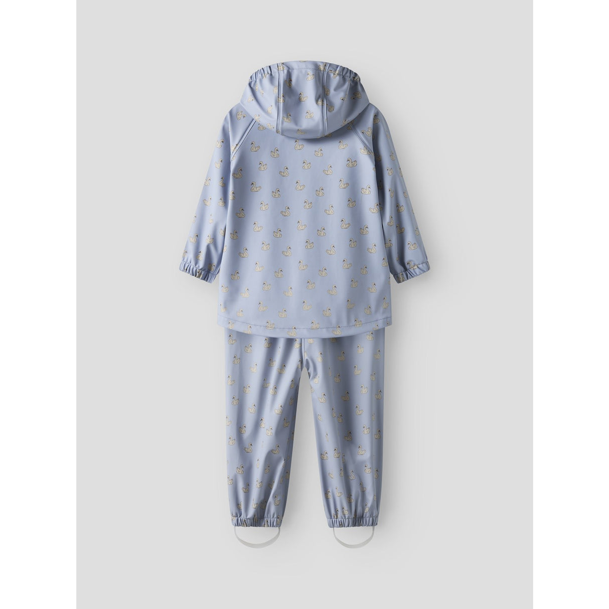 Lil'Atelier Zen Blue Swan Nmfladry10 Rain Sæt Aop Fo Lil