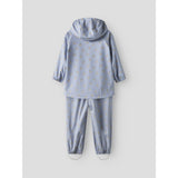 Lil'Atelier Zen Blue Swan Nmfladry10 Rain Sæt Aop Fo Lil