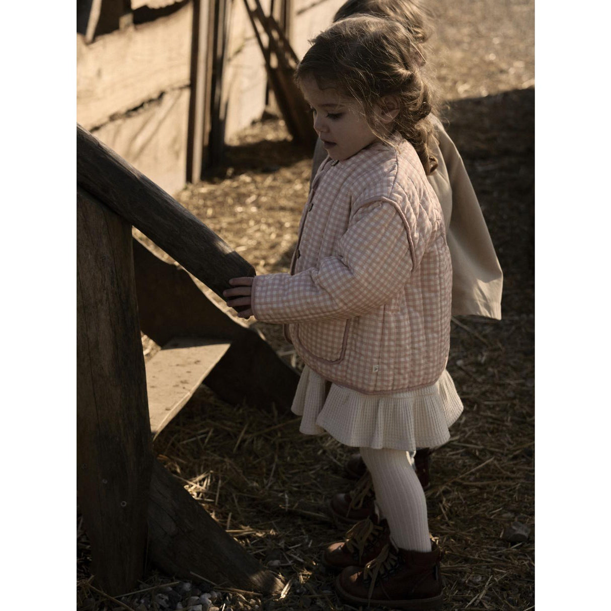 Lil'Atelier Cameo Rose Sun Nmflarose Ls Quilt Jakke Lil