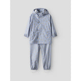 Lil'Atelier Zen Blue Swan Nmfladry10 Rain Sæt Aop Fo Lil