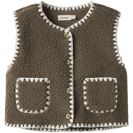 Lil'Atelier Shitake Nmflajo Loose Vest Lil