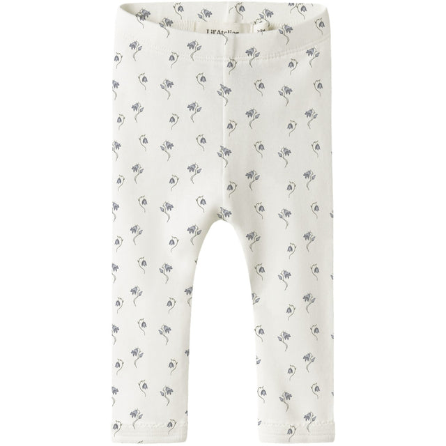 Lil'Atelier Coconut Milk Bell Flower Nbfgayo Sag Slim Leggings Lil