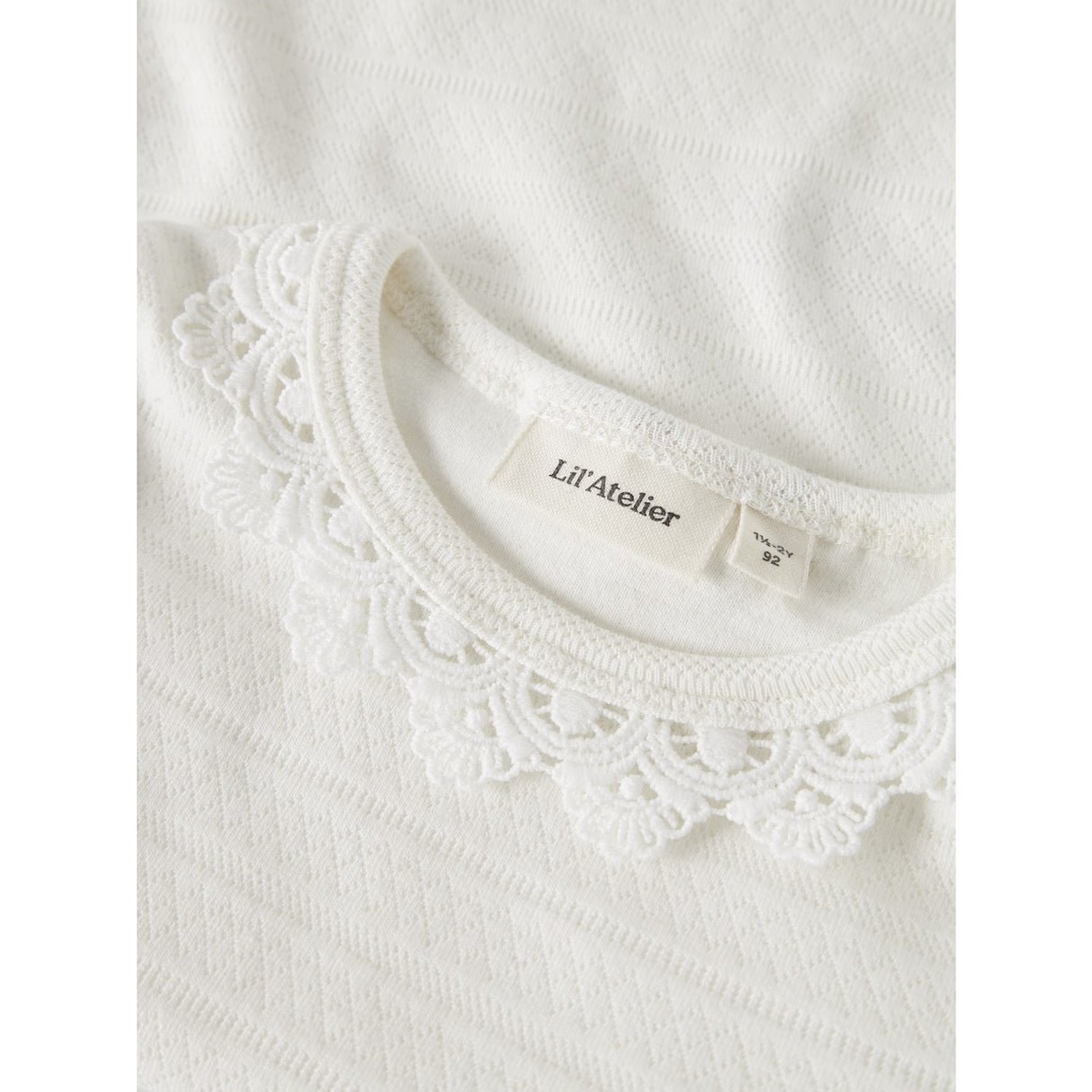 Lil'Atelier Coconut Milk Nmftapia Ls Slim Top Lil