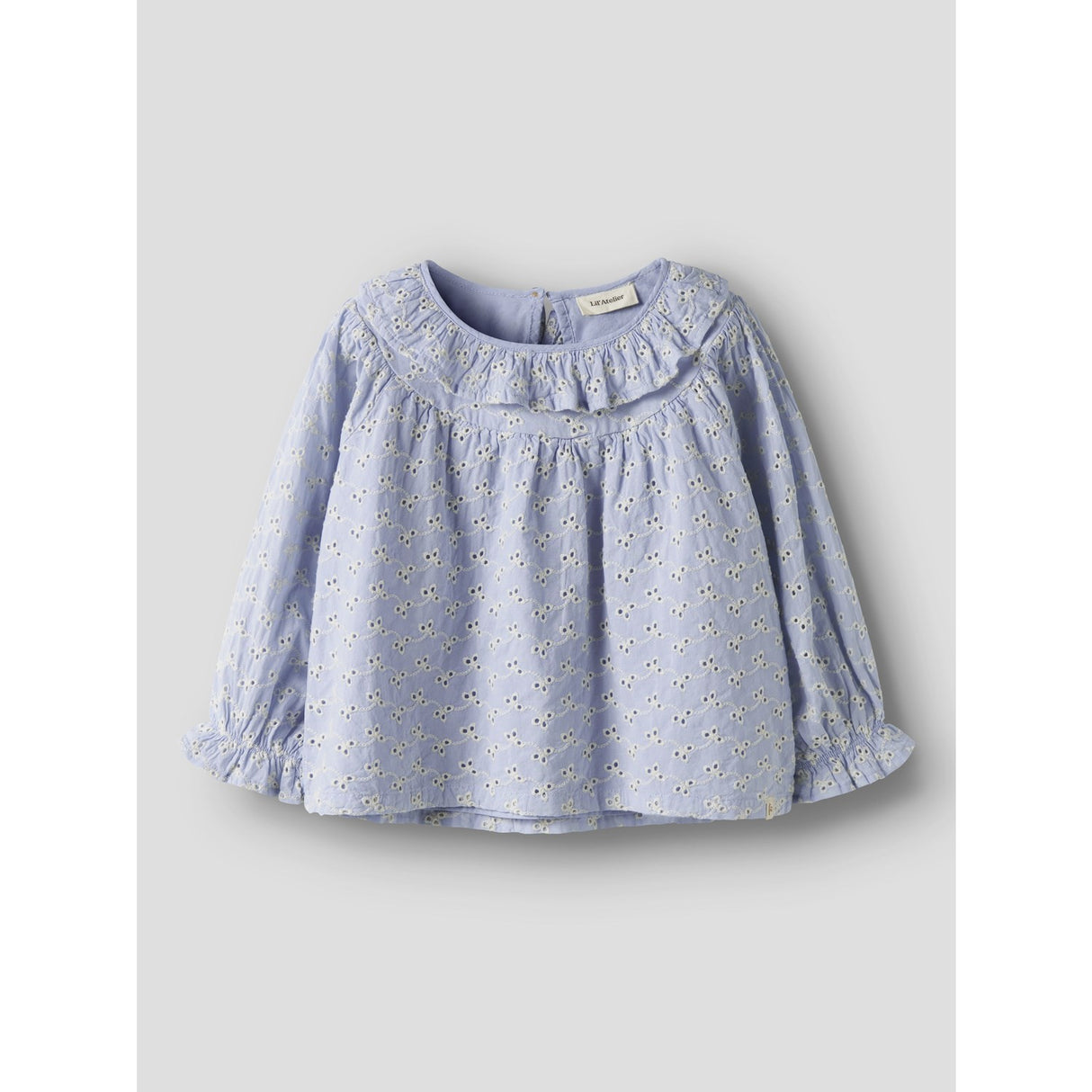 Lil'Atelier Zen Blue Nmftessie Ls Loose Skjorte Lil