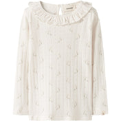 Lil'Atelier Coconut Milk Flower Nmfrachello Ria Ls Slim Top Lil