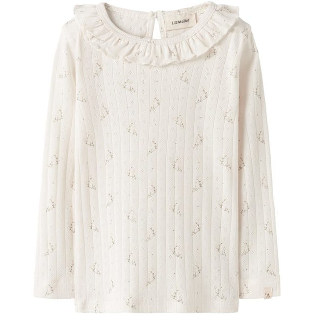 Lil'Atelier Coconut Milk Flower Nmfrachello Ria Ls Slim Top Lil