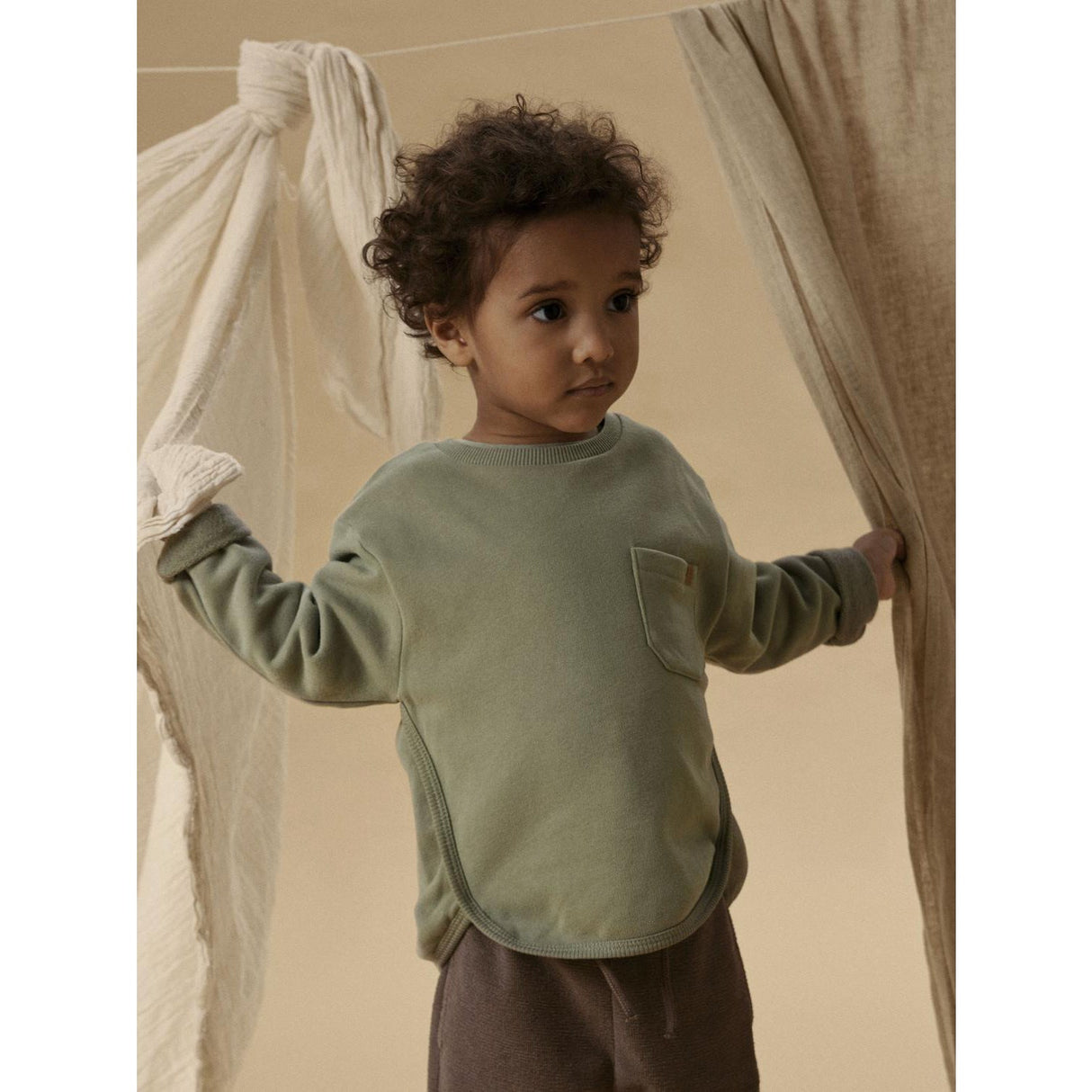 Lil'Atelier Seagrass Nmmilondon Bo Ls Loose Sweat Bru Lil