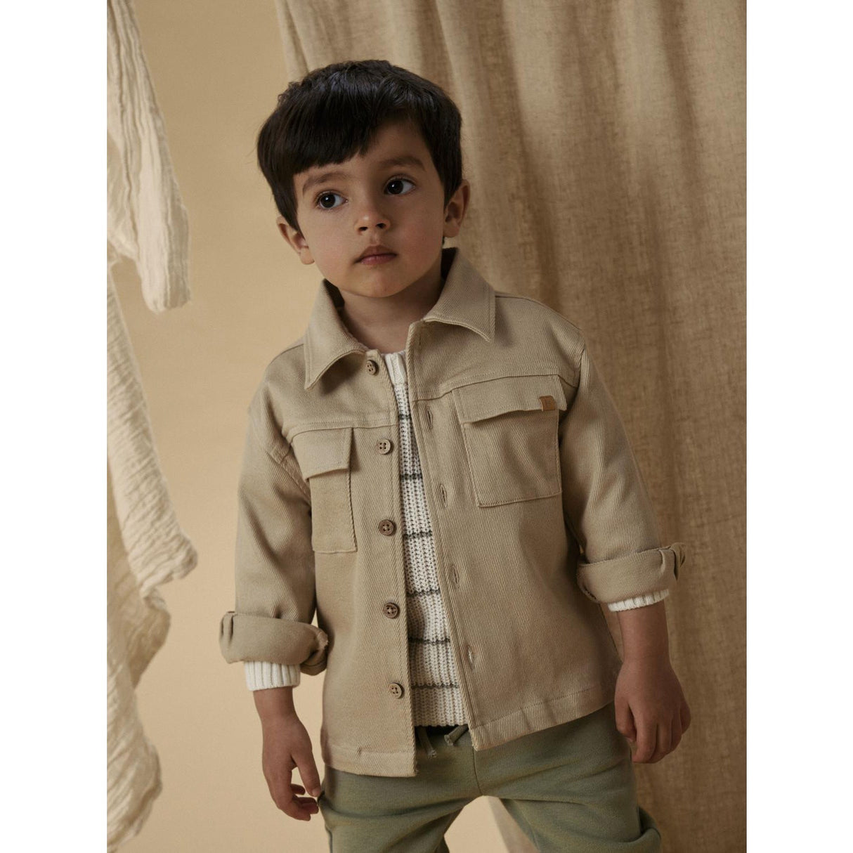 Lil'Atelier Irish Cream Nmmtaru Loose Twill Skjorte 1177-Dj Lil