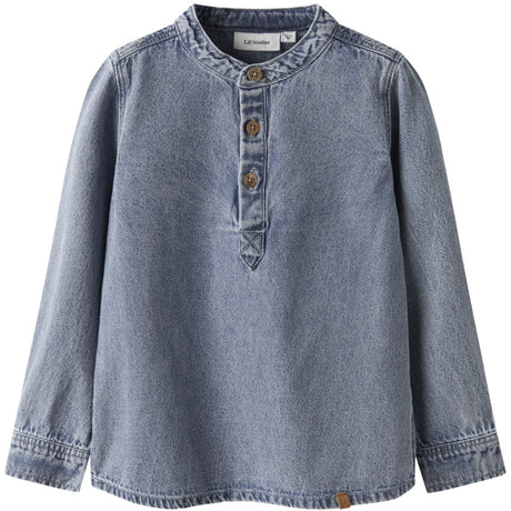 Lil'Atelier Medium Blue Denim Nmmtaya Ls Loose Dnm Skjorte 1166-Fd Lil