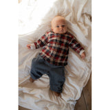 Wheat Red Blue Check Skjorte Shelby