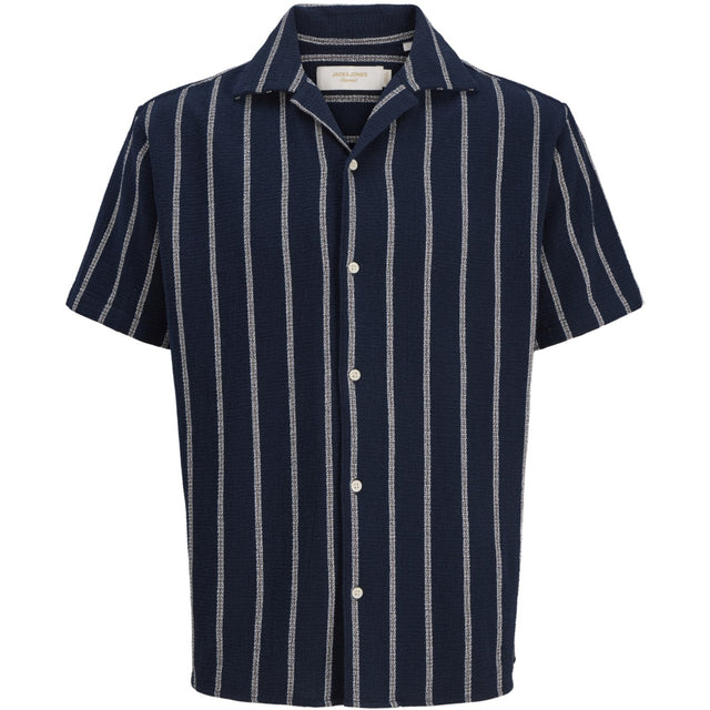 Jack & Jones Junior Sky Captain Stripes Jorcoba Stripe Resort Skjorte Ss Sn Jnr