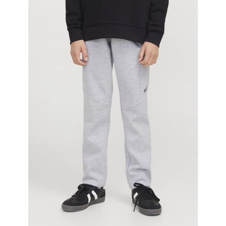 Jack & Jones Junior Light Grey Melange Jpstwill Jjfusion Sweat Pnts Nb Noos Jnr