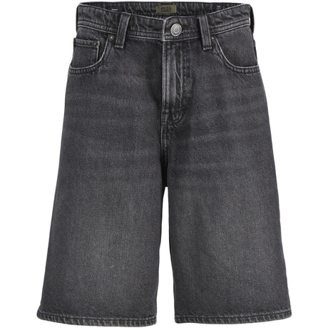 Jack & Jones Junior Black Denim Jjialex Jjoriginal Shorts Sq 175 Sn Jnr