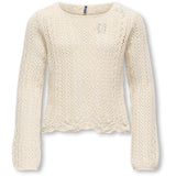 kids ONLY Ecru Kognola Wa Life L/S Pullover Knt