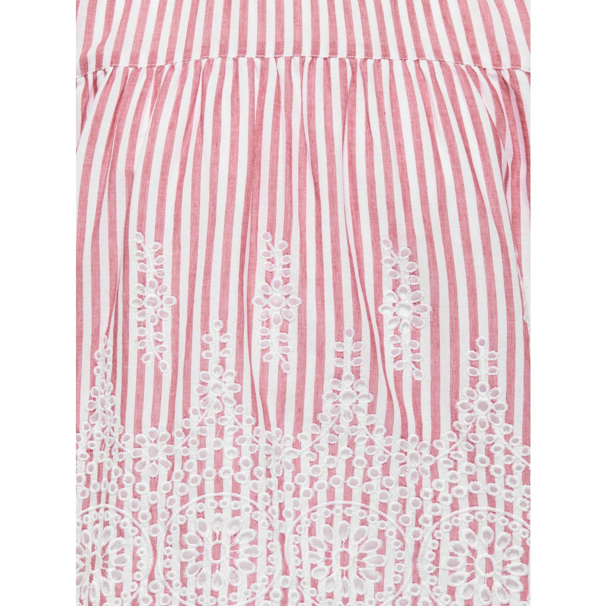 kids ONLY Barbados Cherry Cloud Dancer Kogbondi Life S/L Emb Flæse Top Wvn