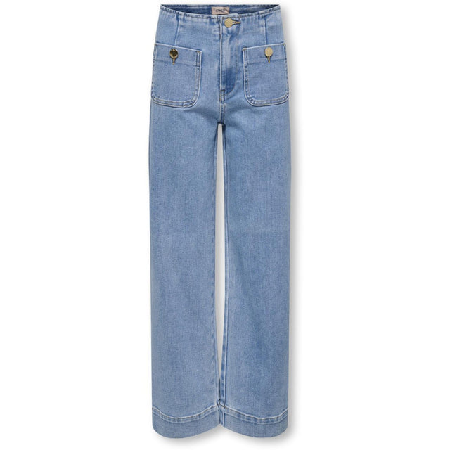kids ONLY Light Blue Denim Kogmadeline Hw Wide Pocket Dnm Gua