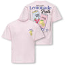 kids ONLY Barely Pink Lemonade Kogcana Life Ss Rlx Printed Top Jrs