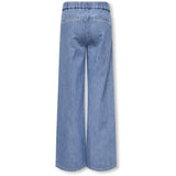 kids ONLY Medium Blue Denim Stripes Kogyasmin Wide Bukser Dnm Gua