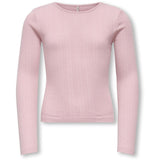 kids ONLY Bleached Mauve Kogsalsa Life L/S O-Neck Top Jrs