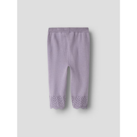 Name It Lavender Gray Nbfbrit Strik Bukser