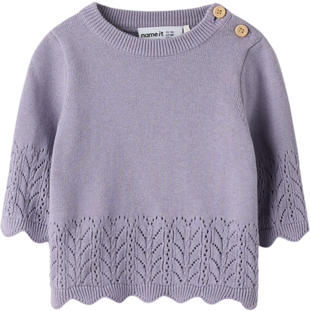 Name It Lavender Gray Nbfbrit Ls Strik